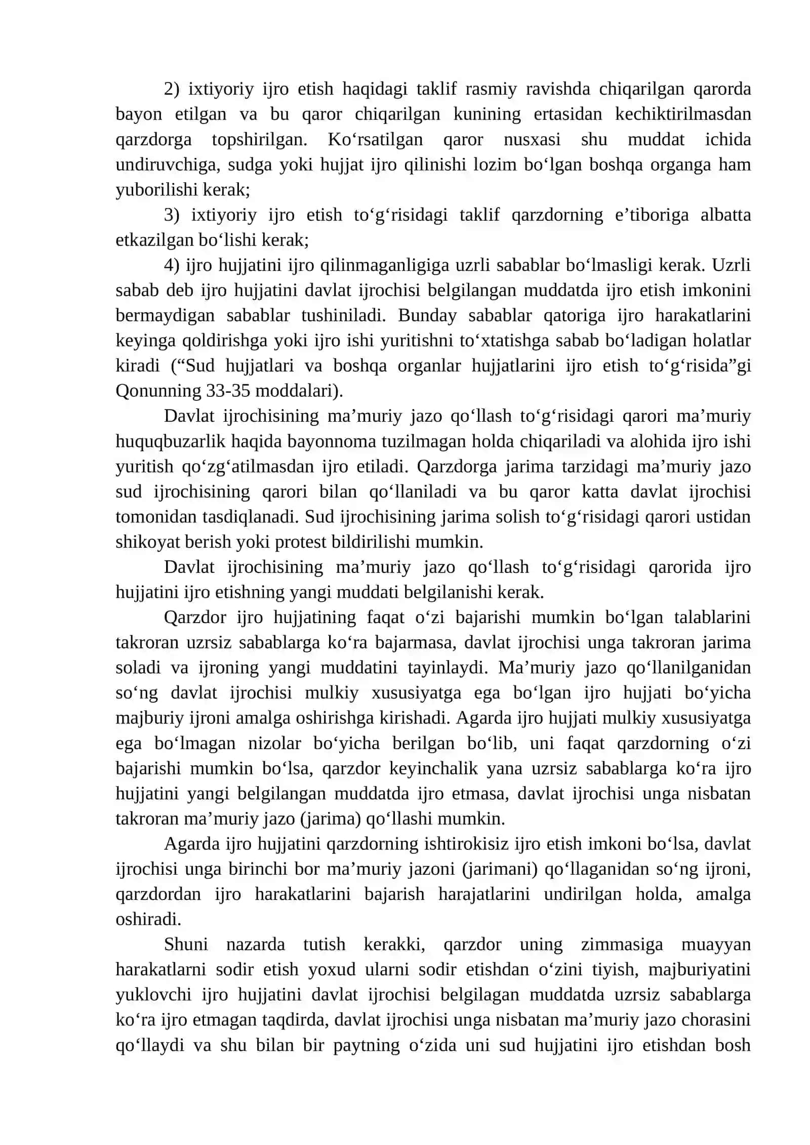 IJRO HUJJATINI IJRO ETMAGANLIK UCHUN JAVOBGARLIK 3