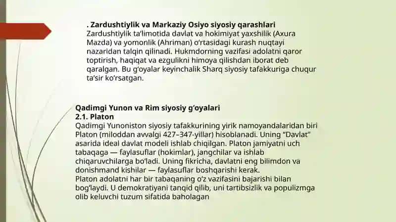Siyosiy gʻoyalar tarixi 3