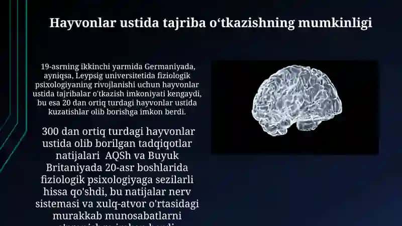 Fiziologik psixologiyaning paydo bo'lish shart - sharoitlari 3