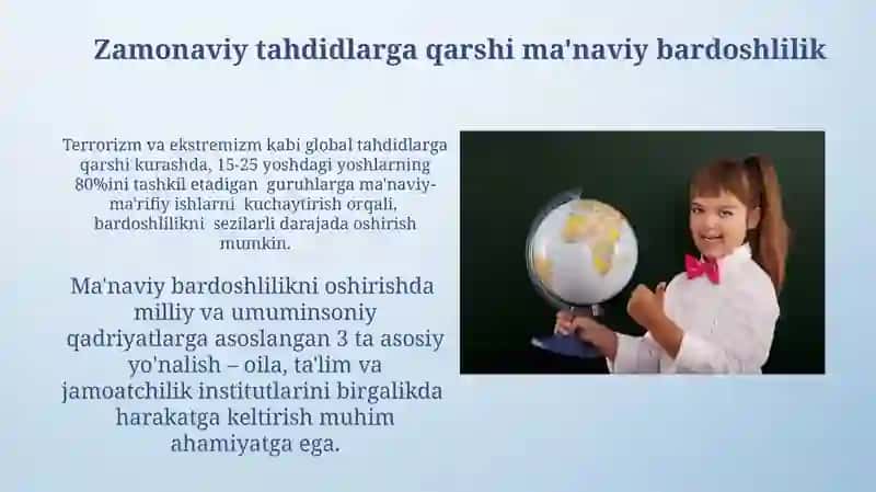 Zamonaviy tahdidlarga qarshi ma'naviy bardoshlilik 3