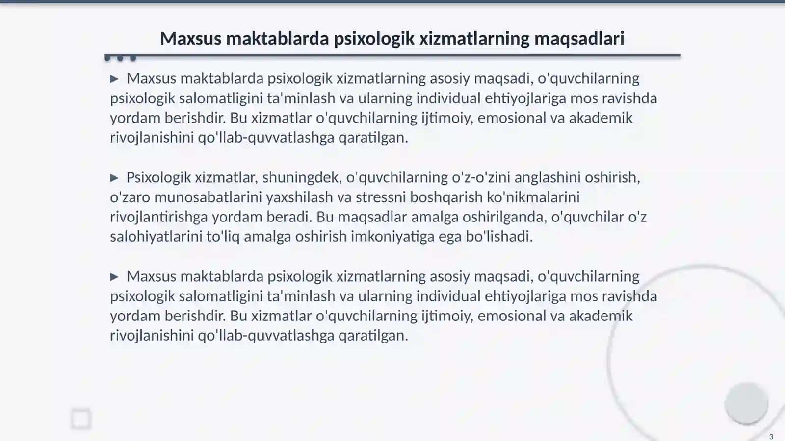 Maxsus maktablarda psixologik faoliyat 3