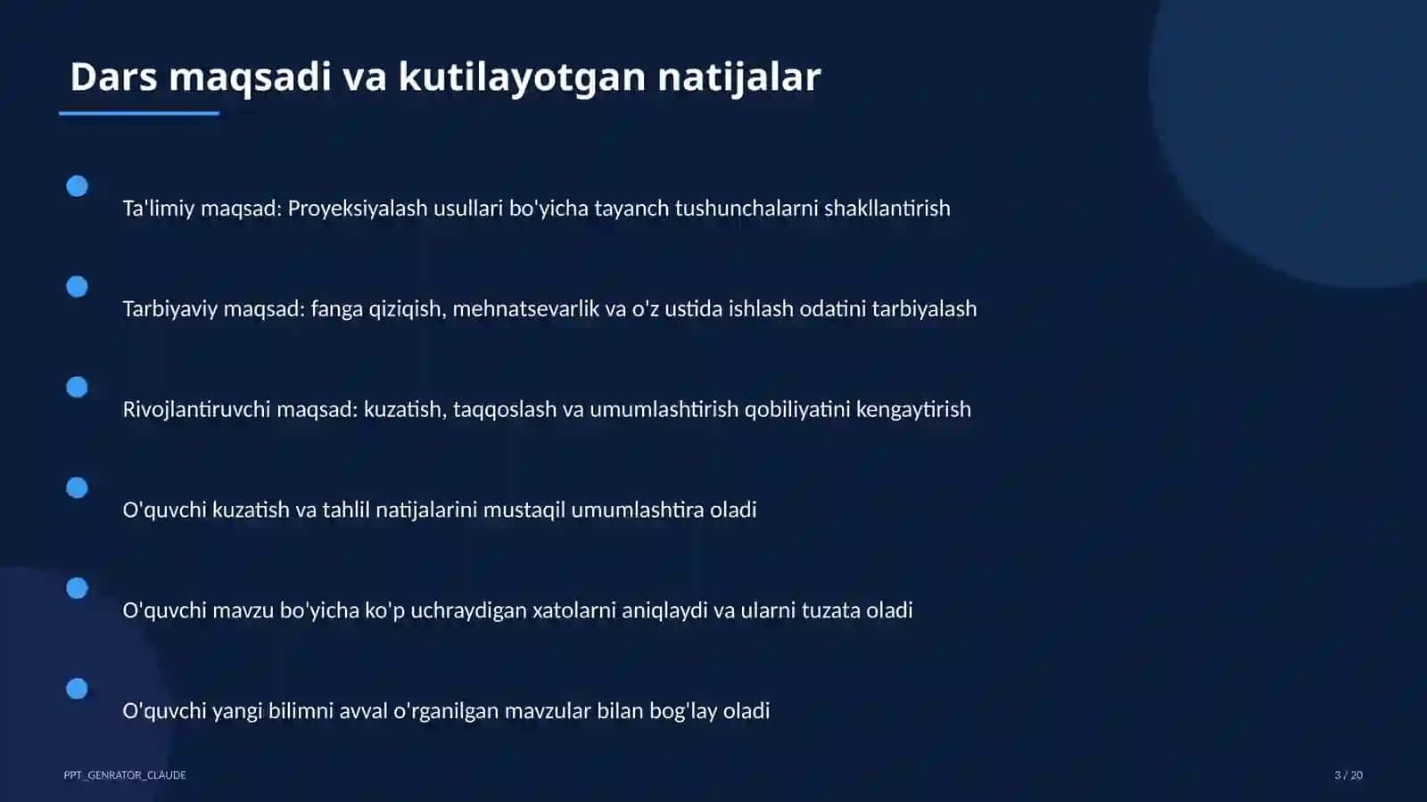 Proyeksiyalash usullari (8-sinf) 3