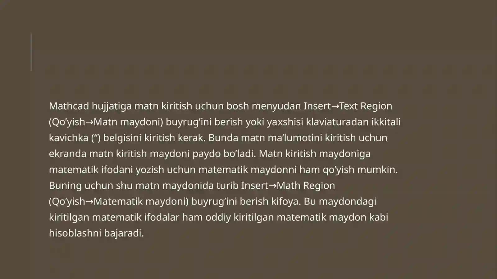 DIFFERENSIAL TENGLAMALAR SIMVOLLARNI HISOBLASH 3