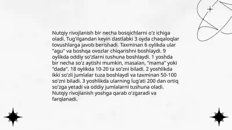 Maktabgacha yoshdagi nutqida kamchiligi bo'lgan bolalarning faoliyat xususiyatlari 3