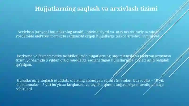 Hujjatlarning elektron va qog'oz shakllarida aylanishi 3