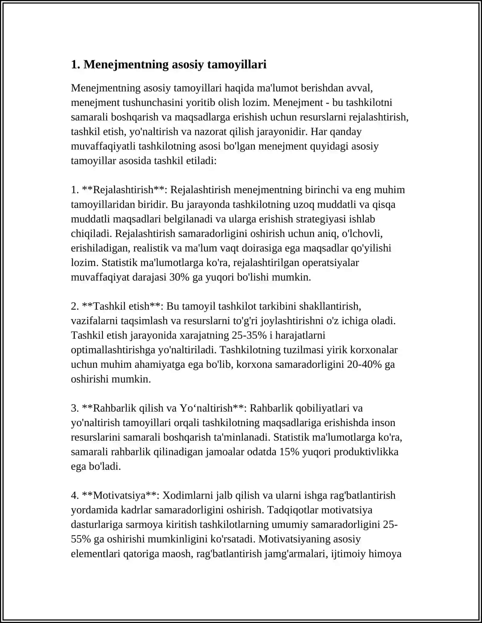 MENEJIR VA RAHBARLIK USULI.RAHBAR FAXILATLARI,RAHBAR MADANIYATI 3