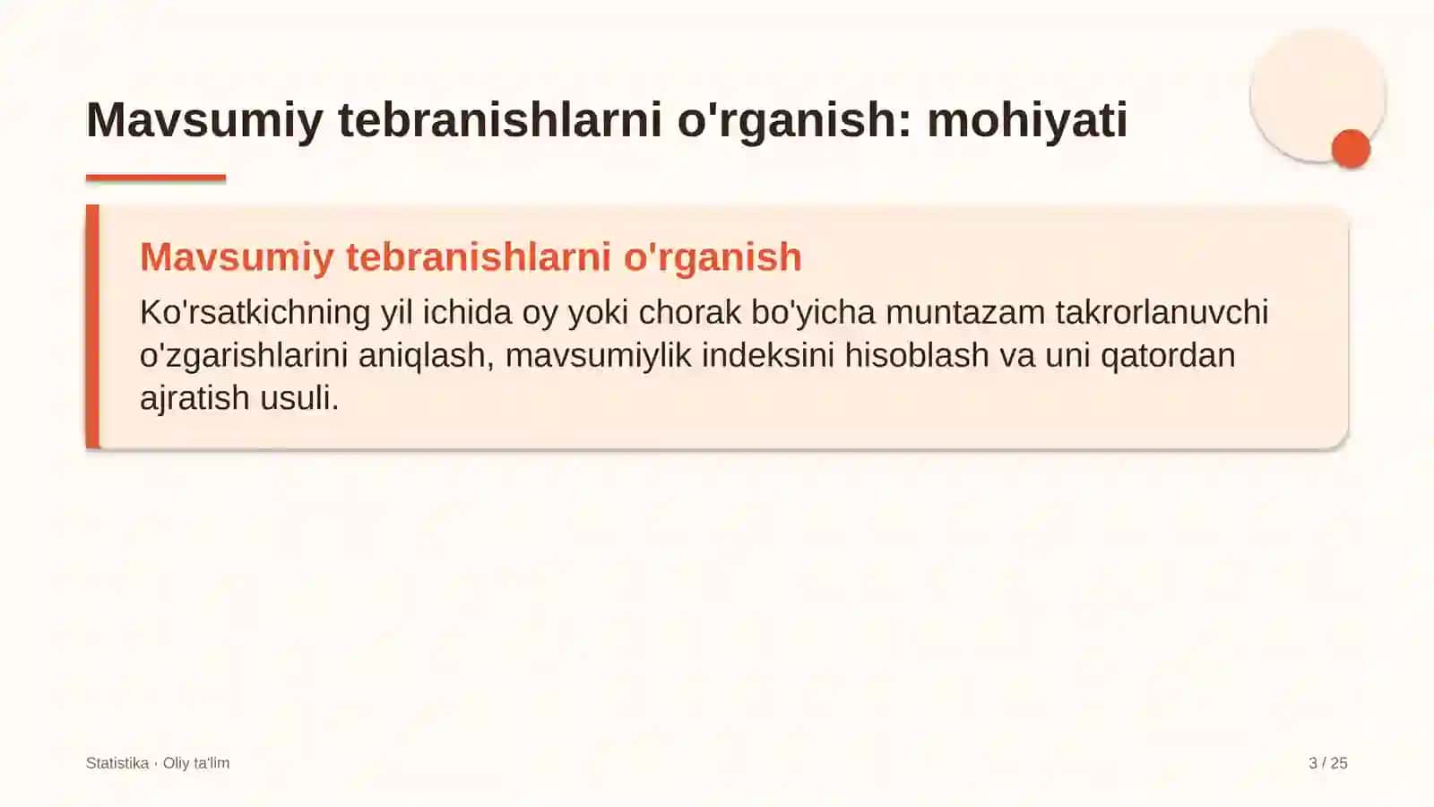 zargarlik ustaxonalarida mavsumiy tebranishlarni o'rganish 6398 3