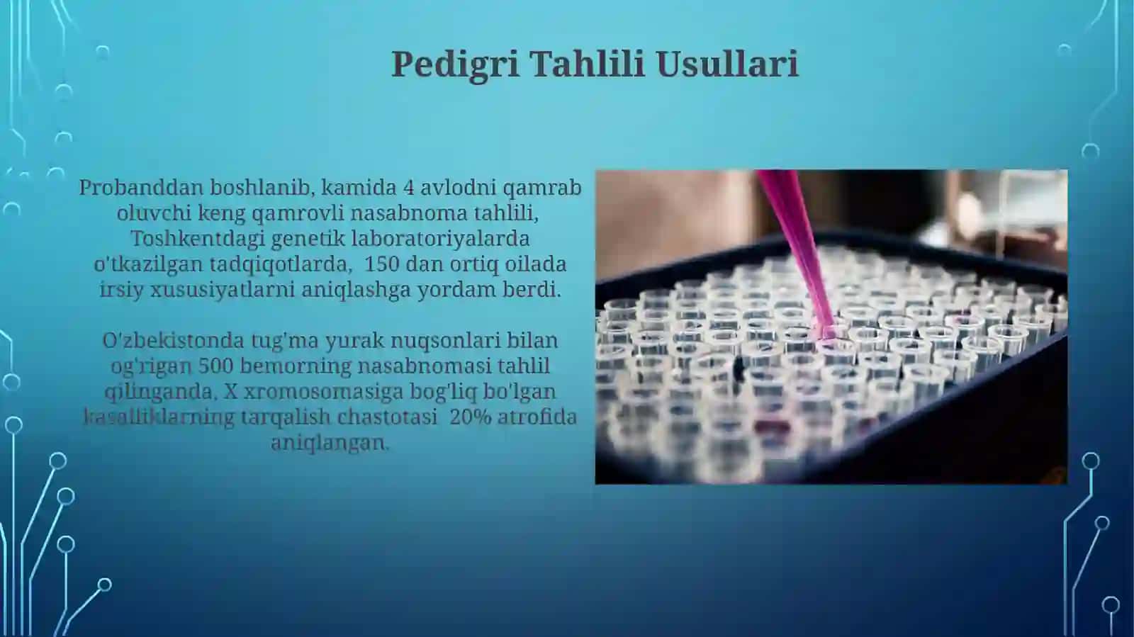 Antropogenetika usullari shajarasi Tibbiy biologiya 3
