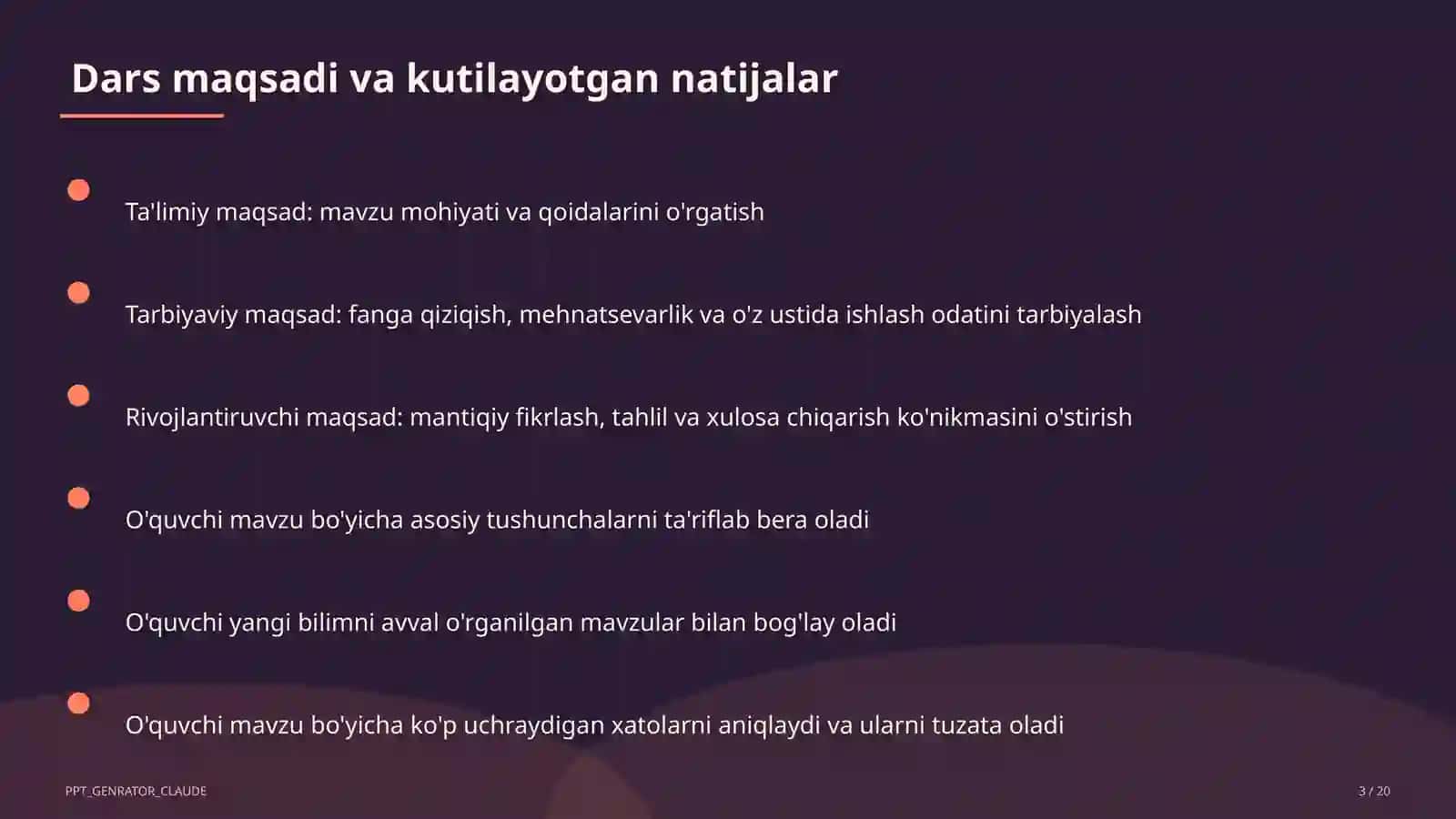 Zamonaviy dars ishlanmasini tuzish 3