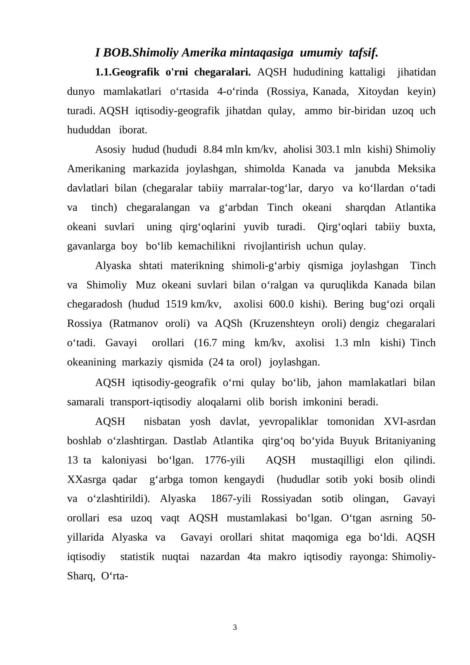 AQSHDAGI RIVOJLANGAN SANOAT TARMOQLARI, ULARNING JOYLASHUVI 3