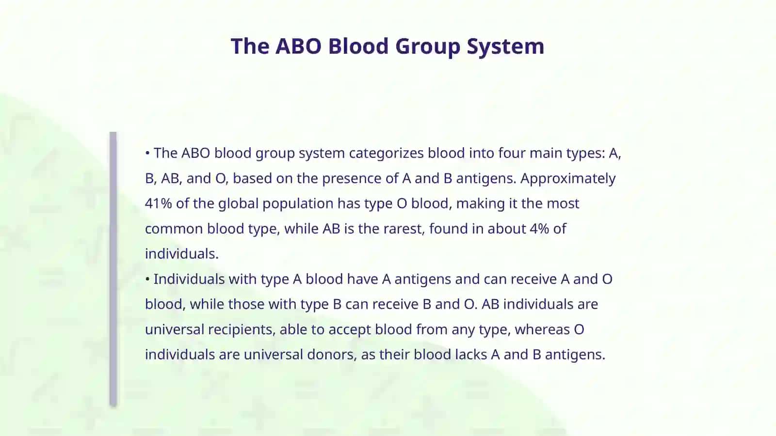 Explore blood groups and compatibility rules 3