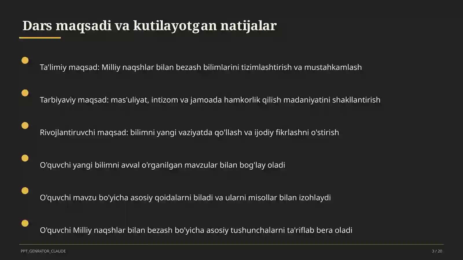 Milliy naqshlar bilan bezash (3-sinf) 3