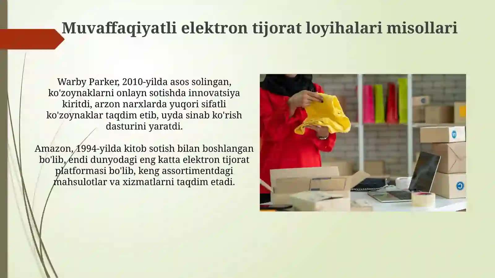 Elektron tijorat tizimlarini joriy etish bosqichlari 3