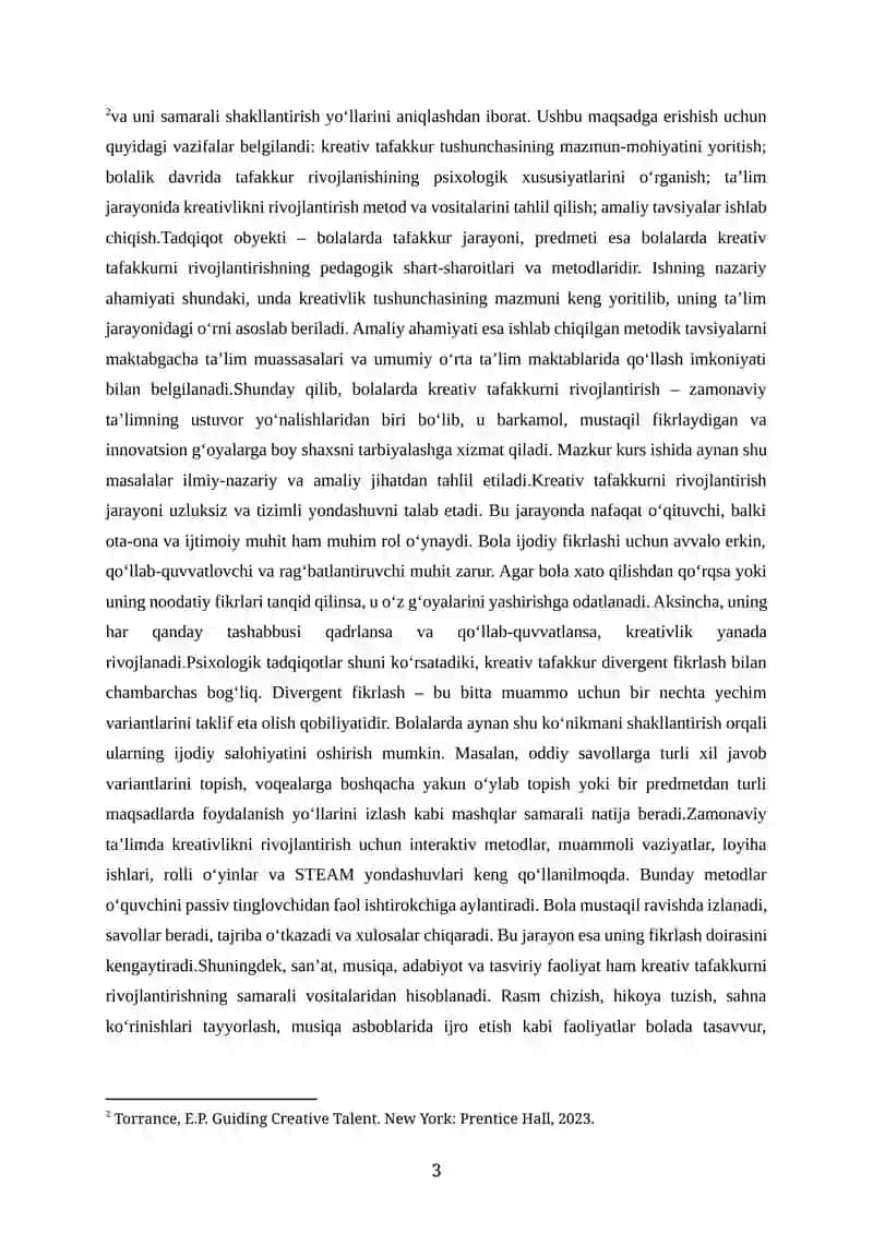 BOLALARDA KREATIV TAFAKKURNI RIVOJLANTIRISH 3