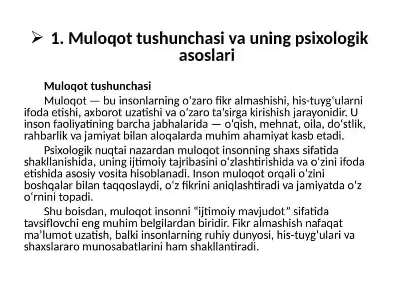 Muloqothaqidatushuncha 3