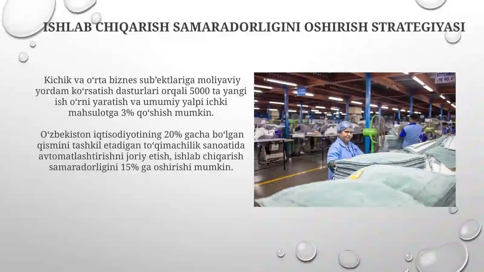 Ishlab chiqarish samaradorligini oshirish strategiyalari 3