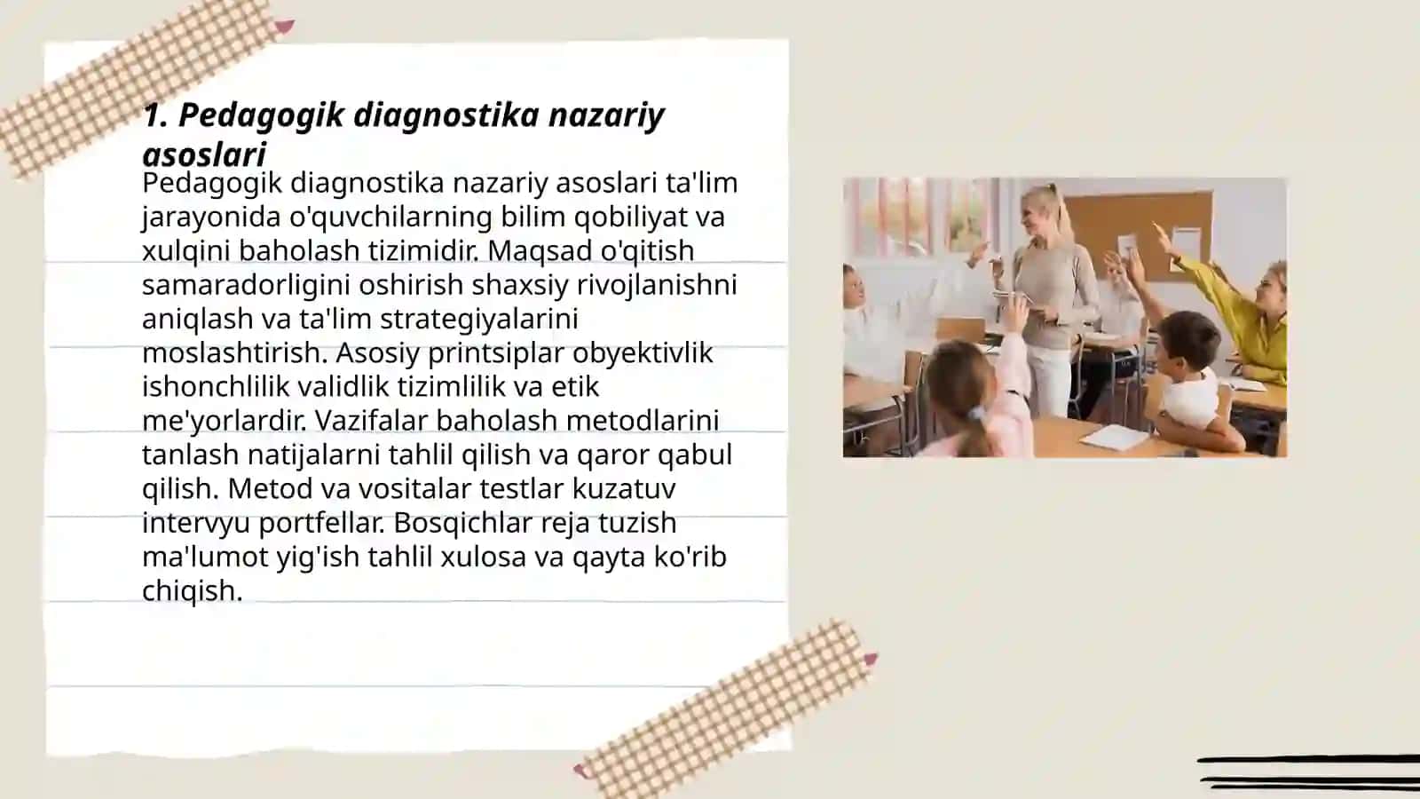 Pedagogik diagnostika 3