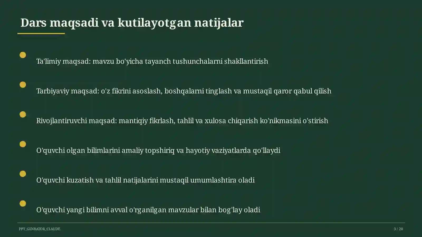 O'qituvchilarning Milliy sertifikatiga tayyorgarlik 3