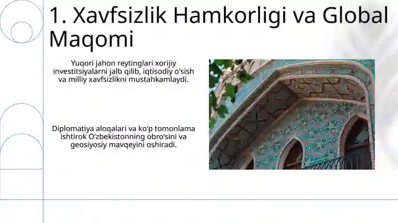 Oʻzbekistonning xalqaro reytinglardagi koʻrsatkichlarini kòtarishning tarixiy va siyosiy ahamiyati 3