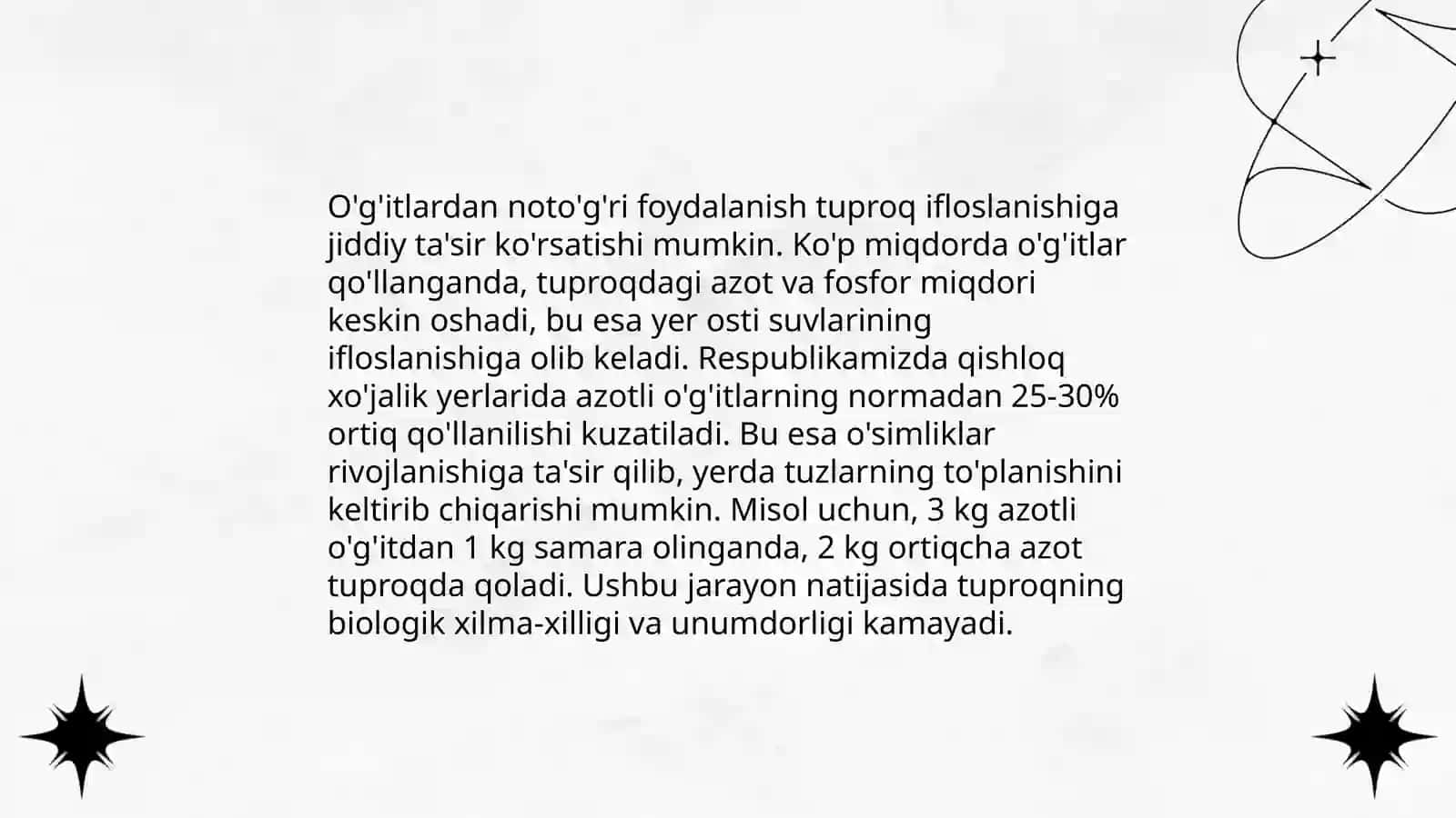 O`g`itlarni qo`llashning ekologik muammolari 3