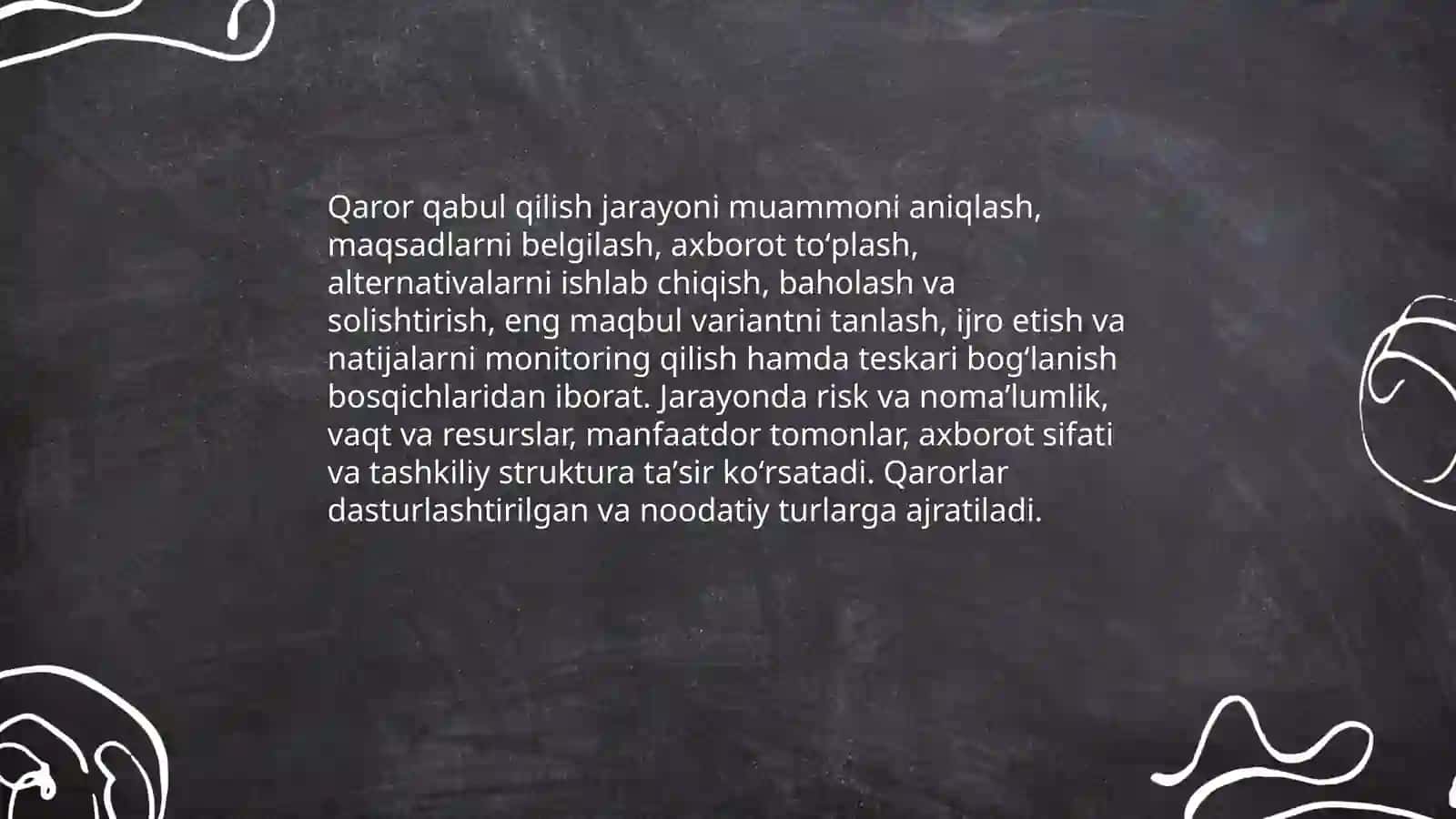 Boshqaruv qarorlarini qabul qilish 3