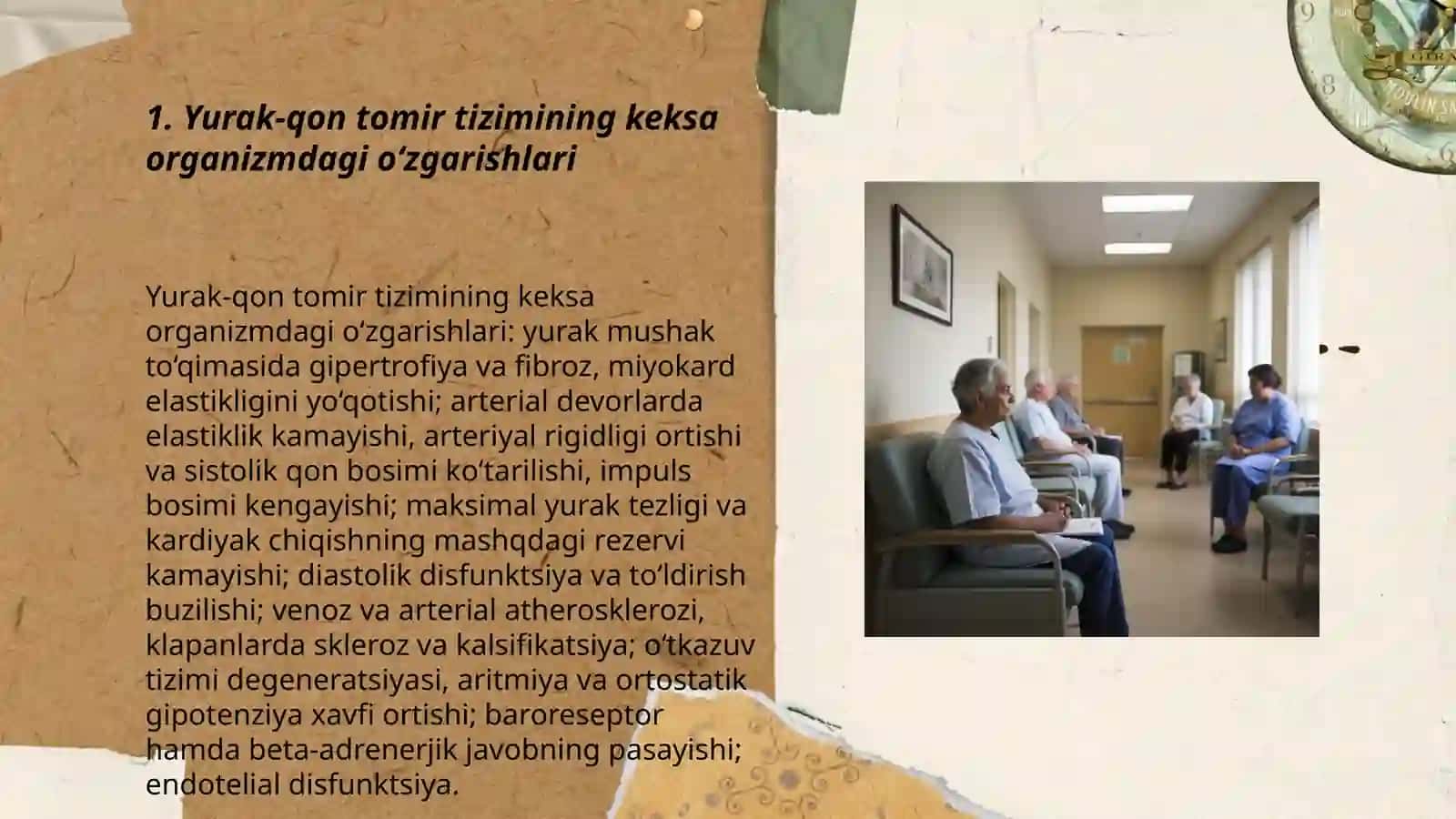 Keksa bemor. Keksa organizmning fizologik xususiyatlari Pardayeva Lobar 3