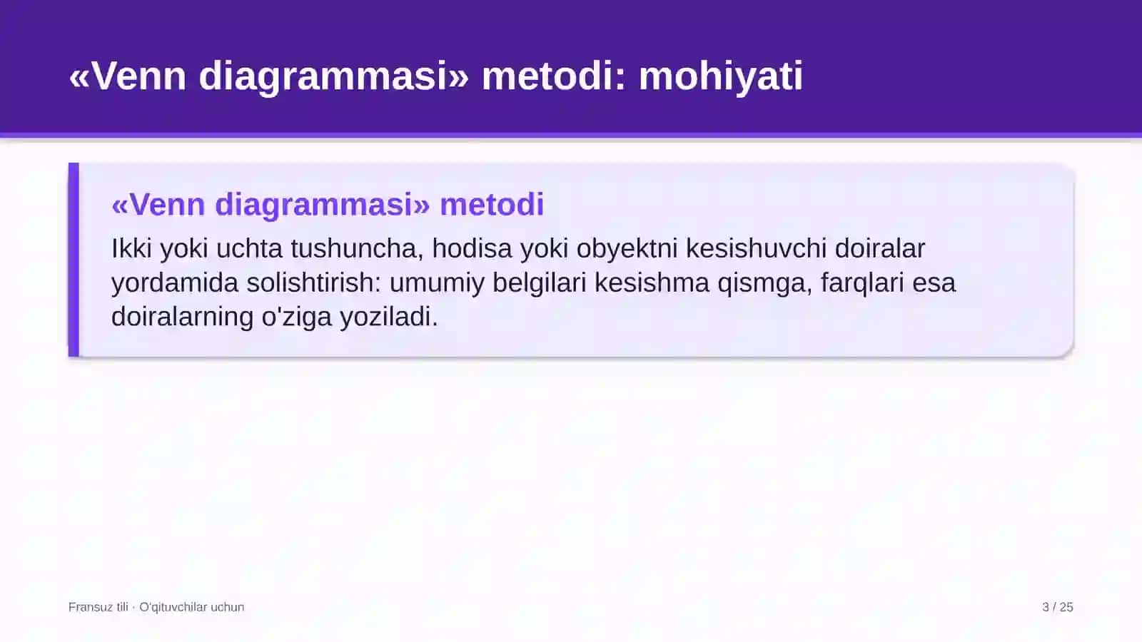 fransuz tili darslarida venn diagrammasi metodidan foydalanish 6804 3