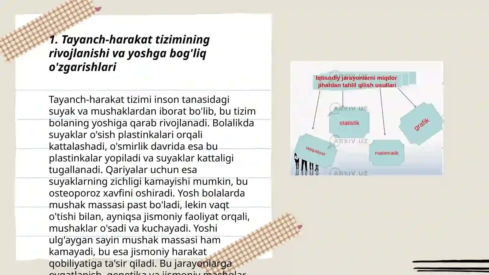 Tayanch va harakat tizimining yoshga oid hususiyatlari va gigiyenasi 3