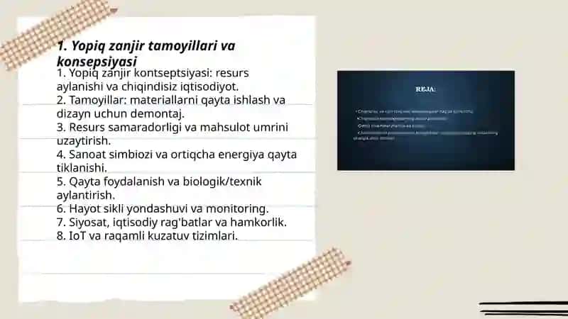 Yopiq zanjirli chiqindisiz texnologiyalarini yaratish 3