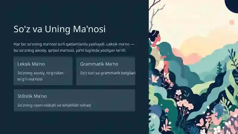Leksikologiya: Tilning Lug'at Boyligi Haqida 3