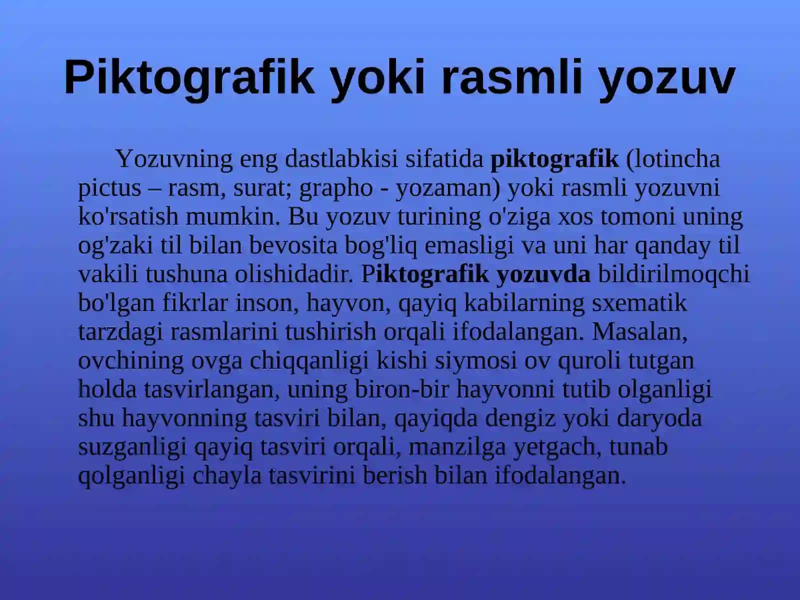 YOZUV tarixi va turlari 3