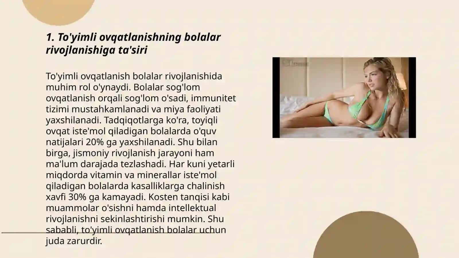 Ovqatlanish bo'yicha tavsiyalar 3