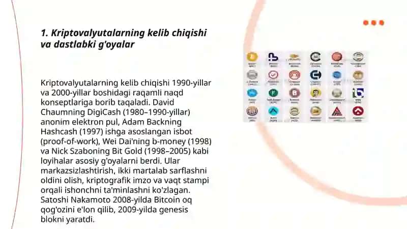 Kriptovalyutalar: tarixi va tasnifi 3