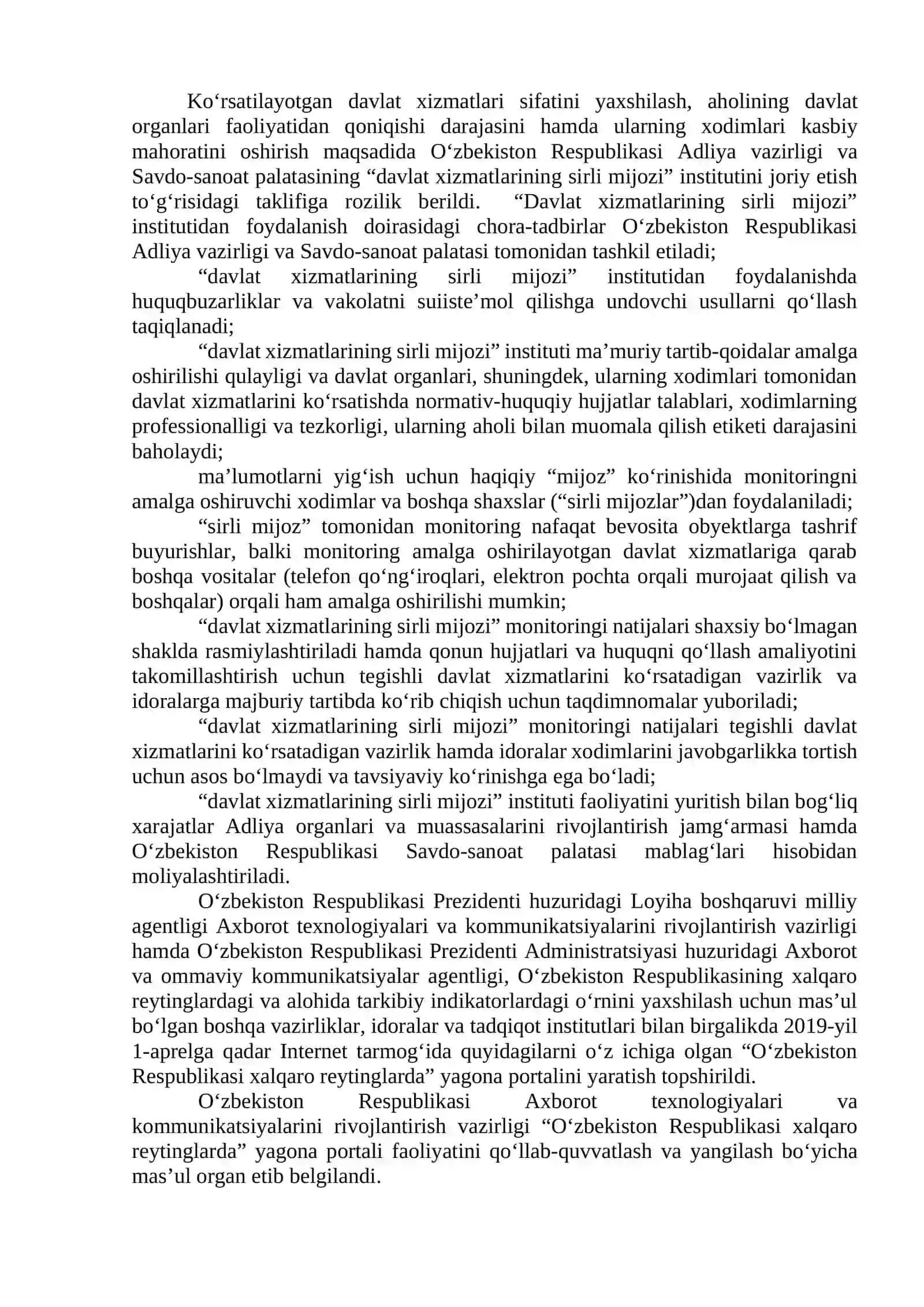 13-mavzu. Yangi O‘zbekiston ijtimoiy-siyosiy, iqtisodiy va madaniy hayotida roʻy berayotgan oʻzgarishlarning xalqaro reyting va indekslarda aks etishi 3