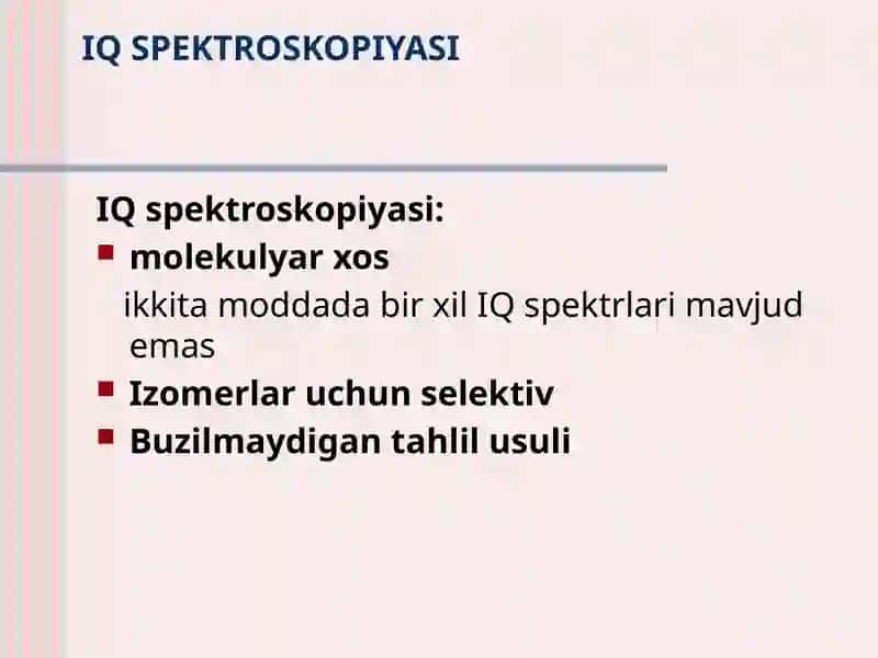 IQ - SPEKTROSKOPIYA 3