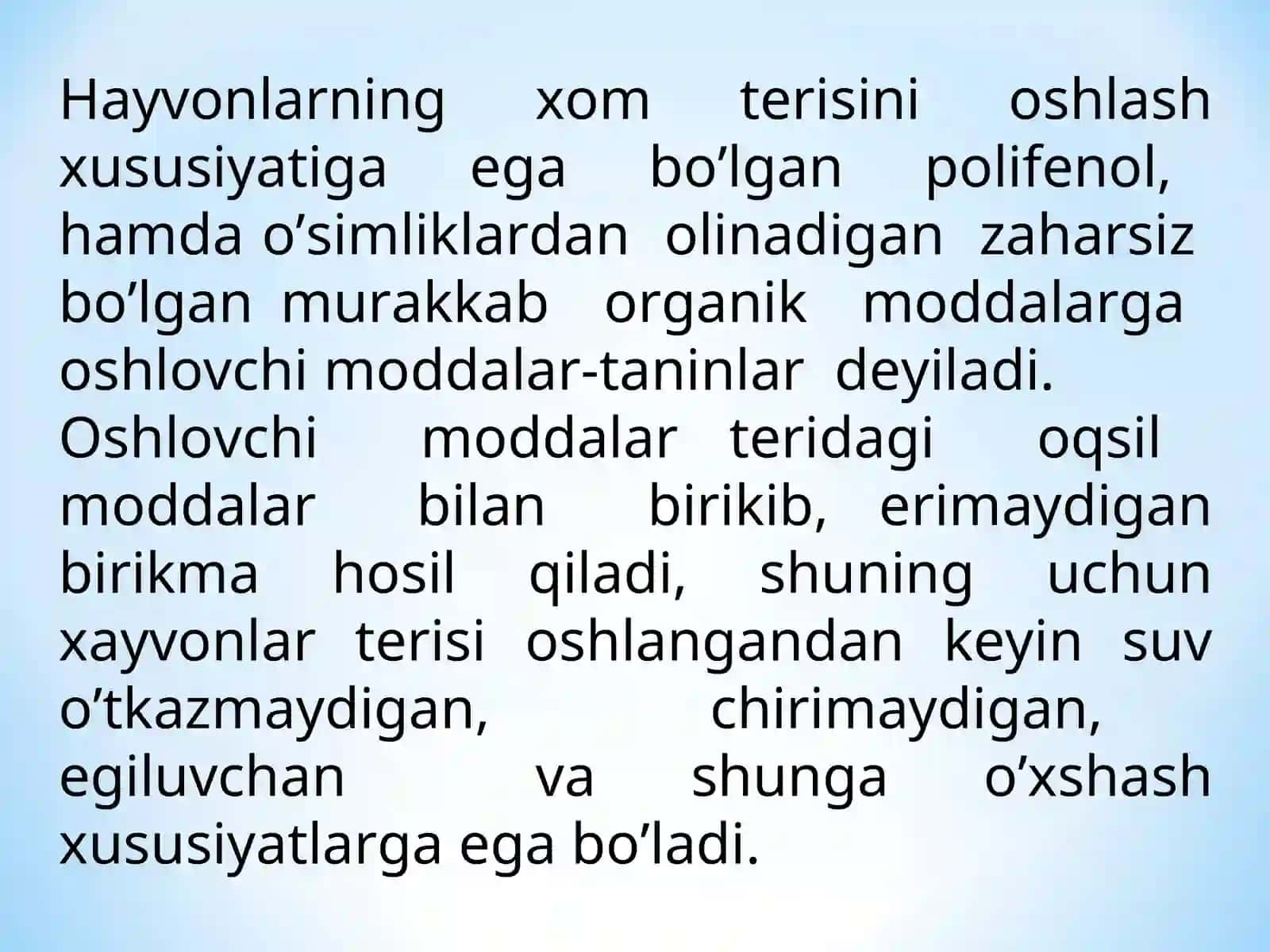 Oshlovchi moddalar 3