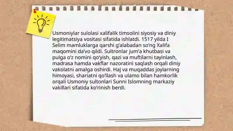 Usmoniylar davrida islom dini 3