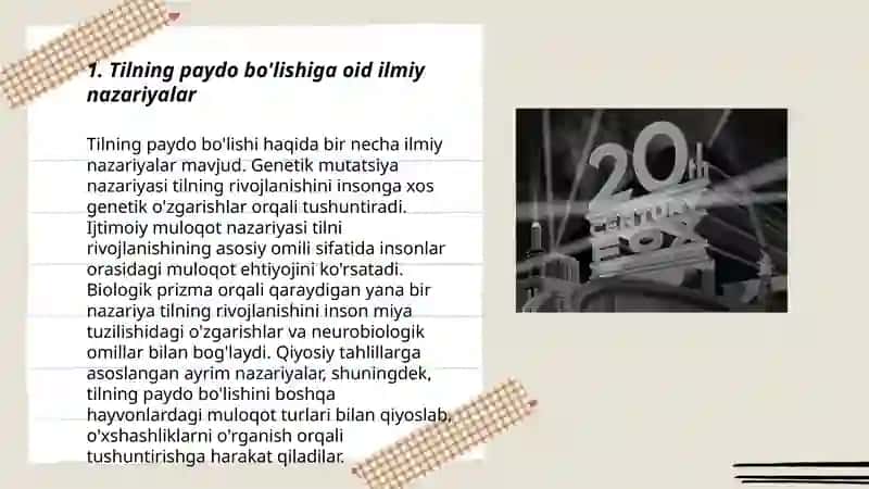 Tilning paydo bo'lishi haqida ma'lumot 3