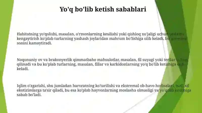 Noyob va yoʼqolib ketish havfi ostidagi hayvonlarni saqlash 3