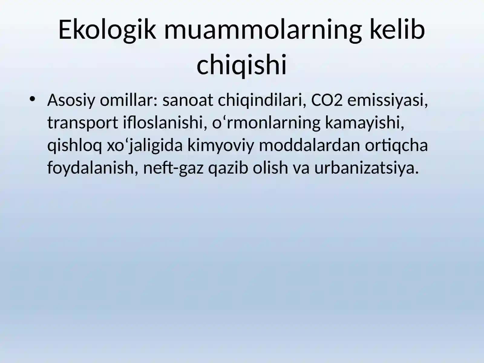 Global ozgarishlar 3