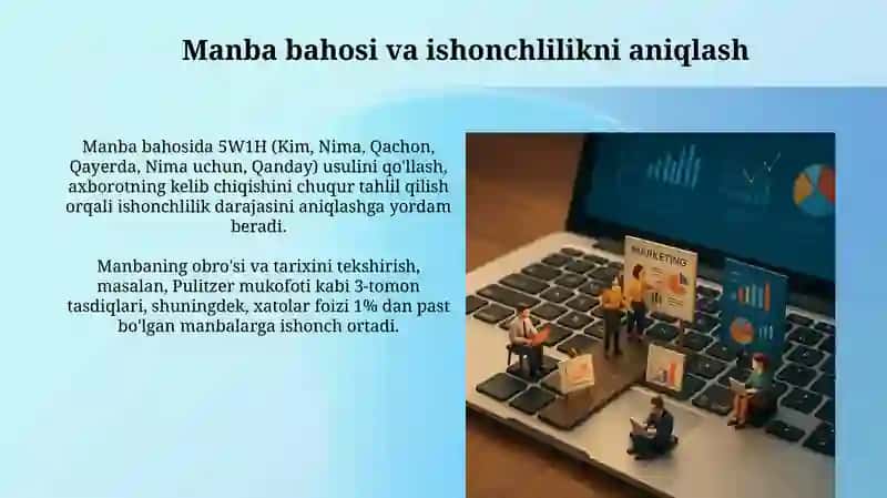 Media vositalarida axborotning tahlili va baholash 3
