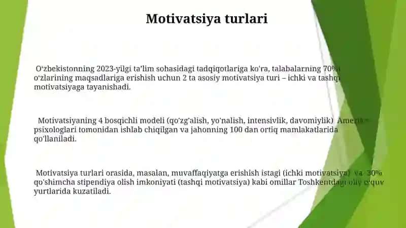 Motiv va motivatsiya 3