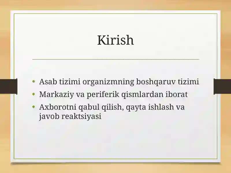 Asab tizimi 3