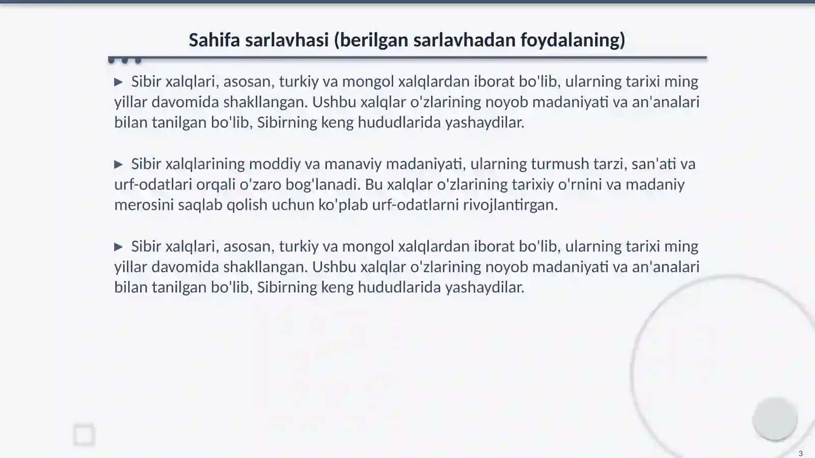 Sibir xalqlarining moddiy va manaviy madaniyati 3