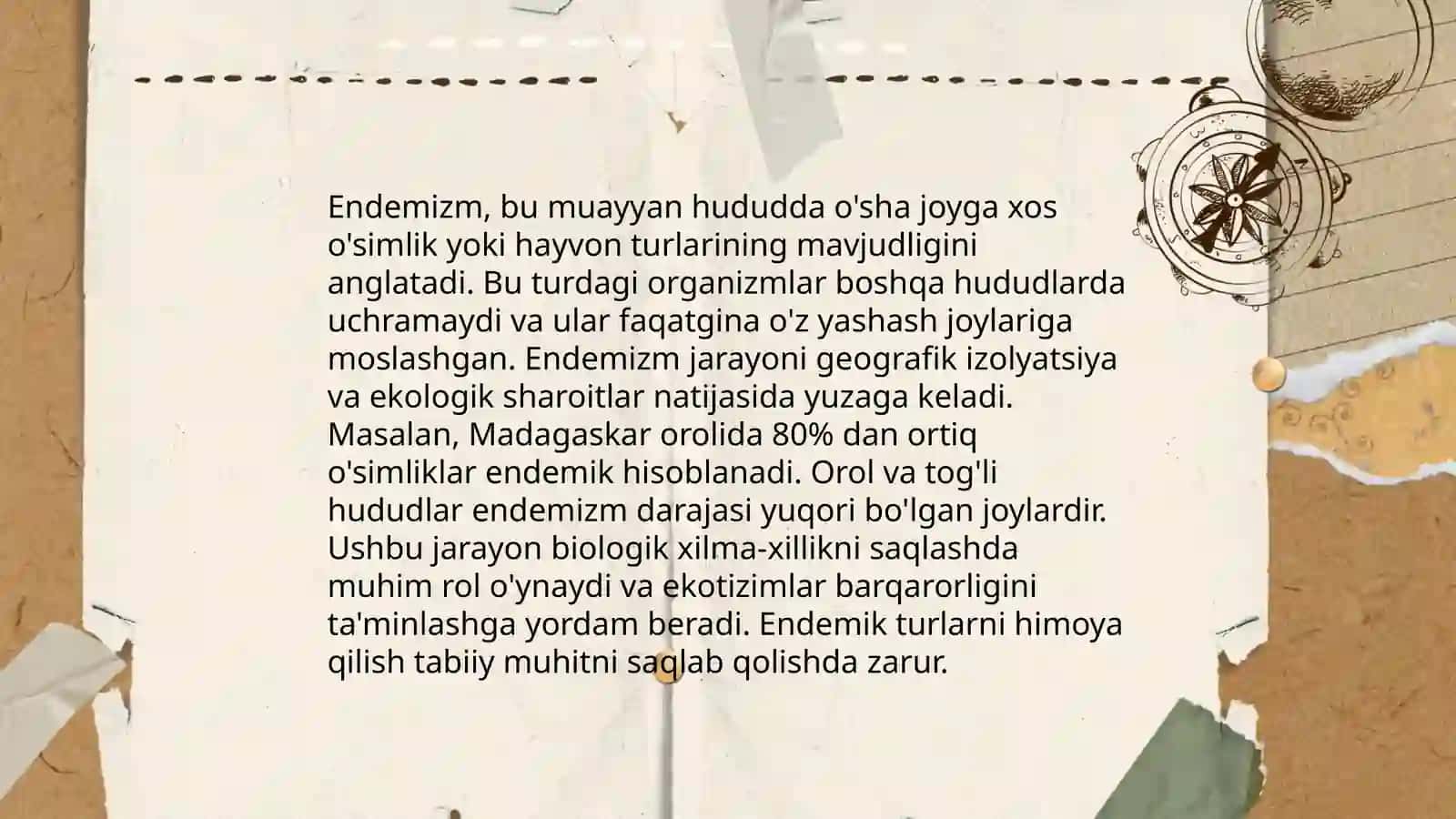 Endemizm, progressiv (noendemik) va relikt (paleoendemik) endemiklar 3