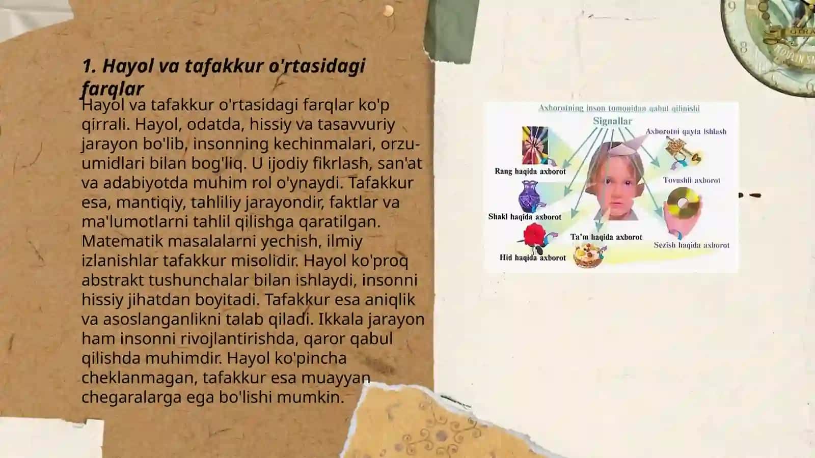 Hayol haqida tushunca hayol jarayonlari va turlari 3