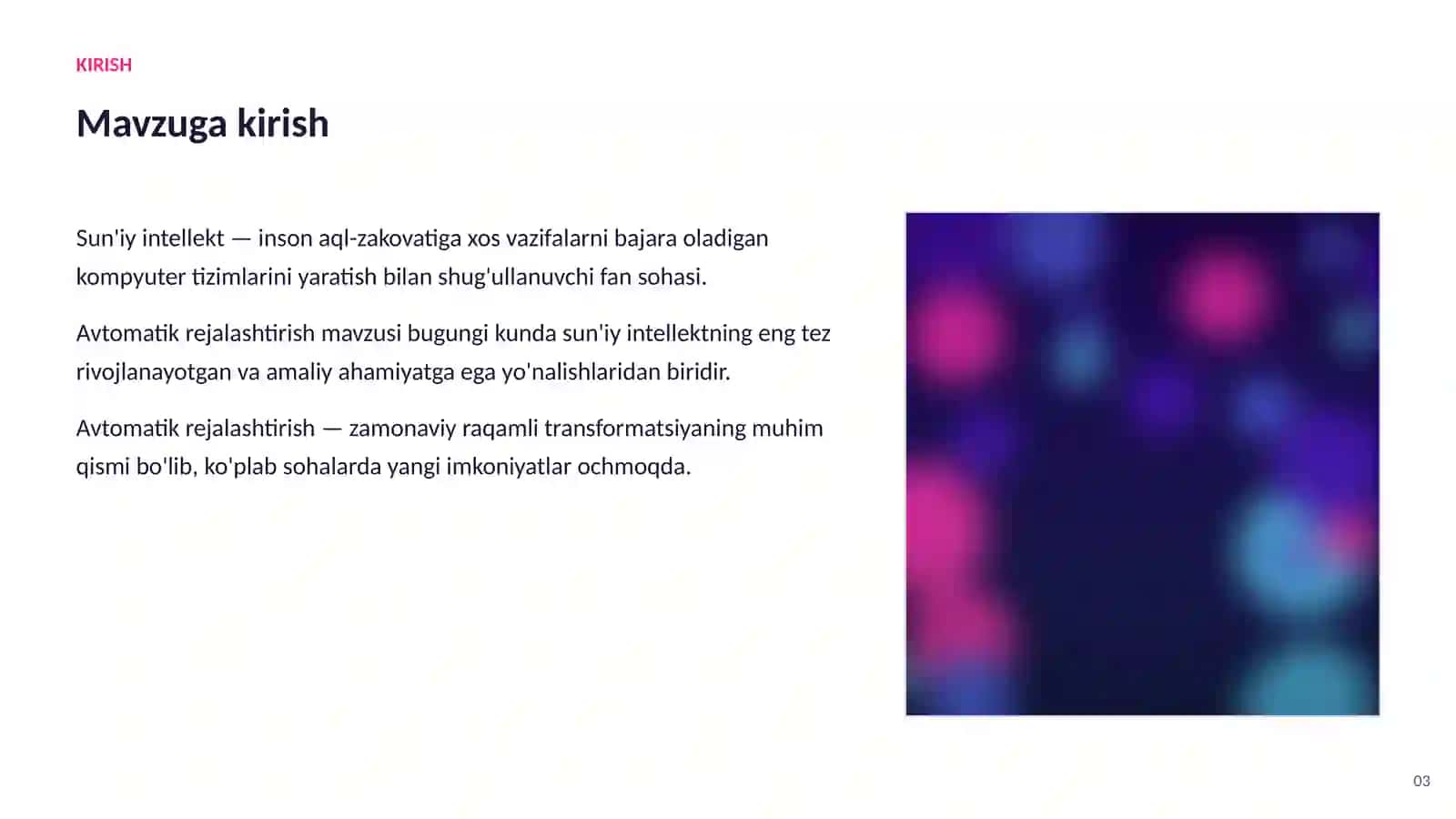 SUN'IY INTELLEKT ASOSLARI 3