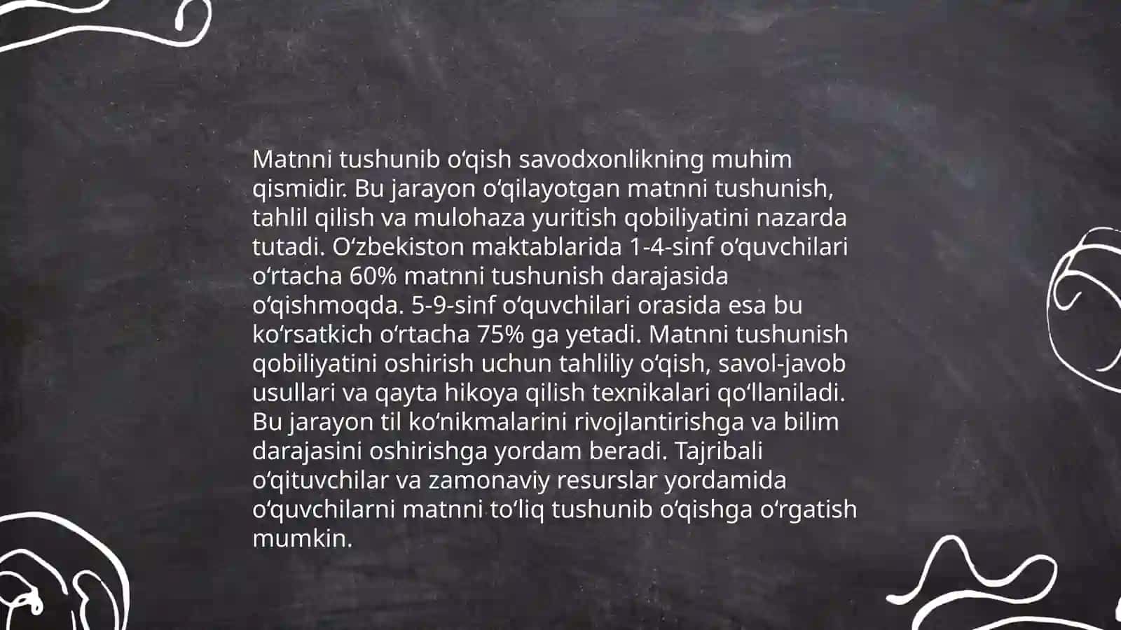 Birinchi tortinchi sinf ona tili va òqish savodxonligi darslaridan mustaqil ishlarni tashkil etish 3
