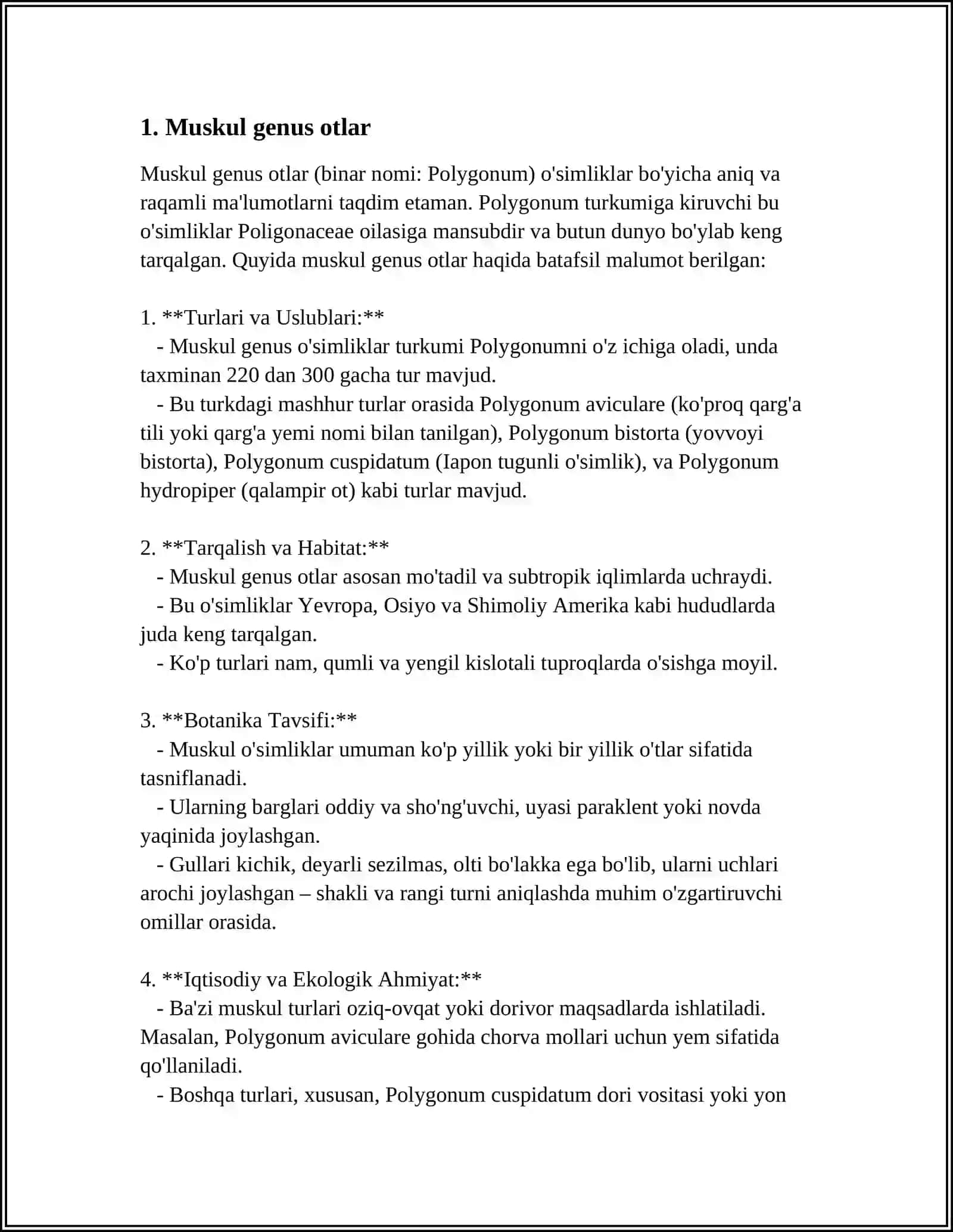 Muskul genus otlar 3