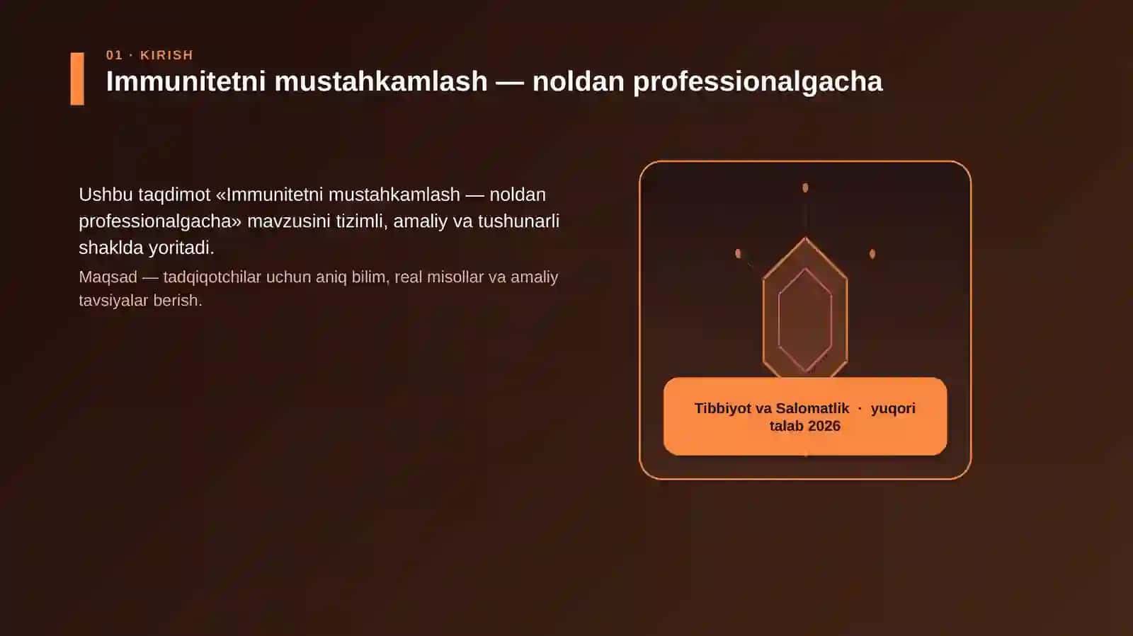 Immunitetni mustahkamlash — noldan professionalgacha 3